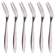 Mini garfos para chefs, garfos elegantes para aperitivos e sobremesas, conjunto de aço inoxidável para culinária doméstica e serviços de