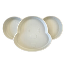 Zuignapbordjes voor peuters, magnetronbestendige siliconen babybordjes met viervoudige zuignap, antislip en vaatwasmachinebestendig, perfect voor