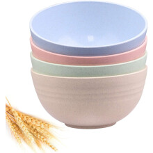 Hvetefiberboller, trygge og miljøvennlige 26oz frokostblandingsboller, perfekte for enhver anledning - lette og uknuselige, sprekkbestandige,