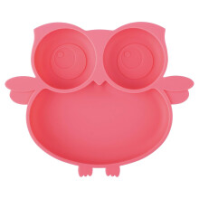 Piatto per bambini in silicone al 100%, il simpatico design a forma di granchio rende il momento del pasto più divertente, la base antiscivolo