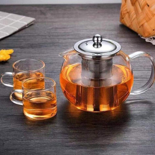 Τσαγιέρα Gourmet από γυαλί, ανθεκτικό στη θερμότητα από βοριοπυριτικό γυαλί, 2