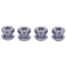 Aluminiumlegierung Reifenverbinderkupplung für 1/10 RC Auto, Titanfarbe
