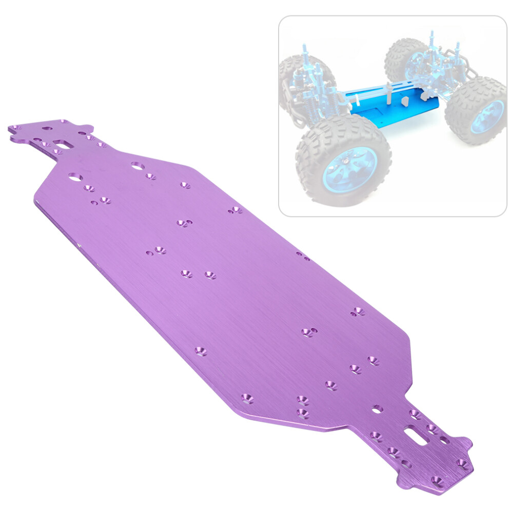 Aluminum Alloy Rc Chassis Upgrade For Hsp 94107 94111 94110 94124, 13.2 X 5.6 In Purple 9341361129742