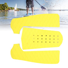 3PCS Yellow EVA Surfboard Traction NonSlip Deck Pads, Eco-Friendly, 80g