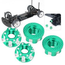 M4 Aluminum Hex Nuts with Anodized Finish for Sakura D3 D4 RC Cars