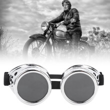 Retro Steampunk-Brille - Silber Doppelhauts für Partydekoration