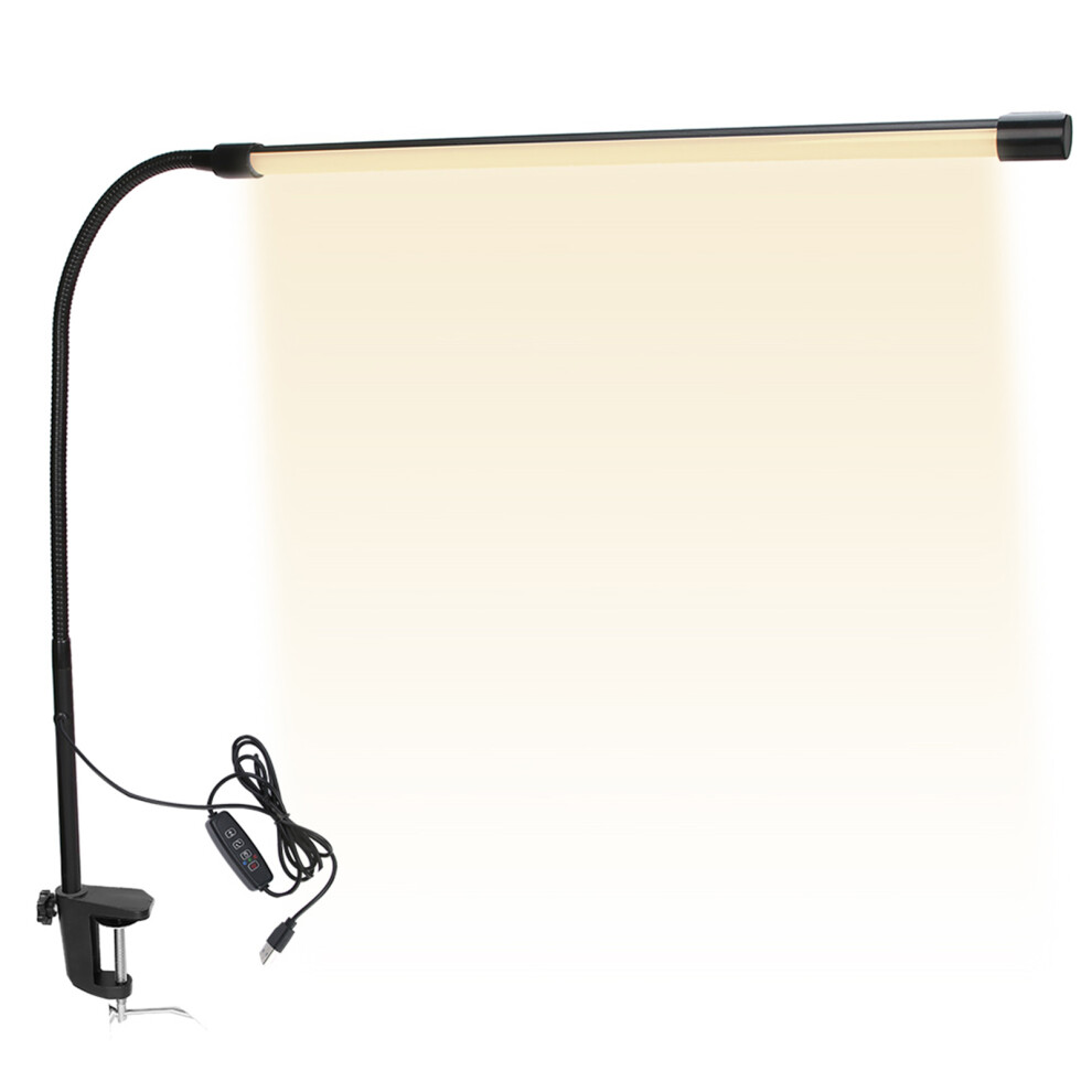Long Arm Flexible LED Clip-On Lamp 12W, Dimmable, 42cm for Nail & Tattoo