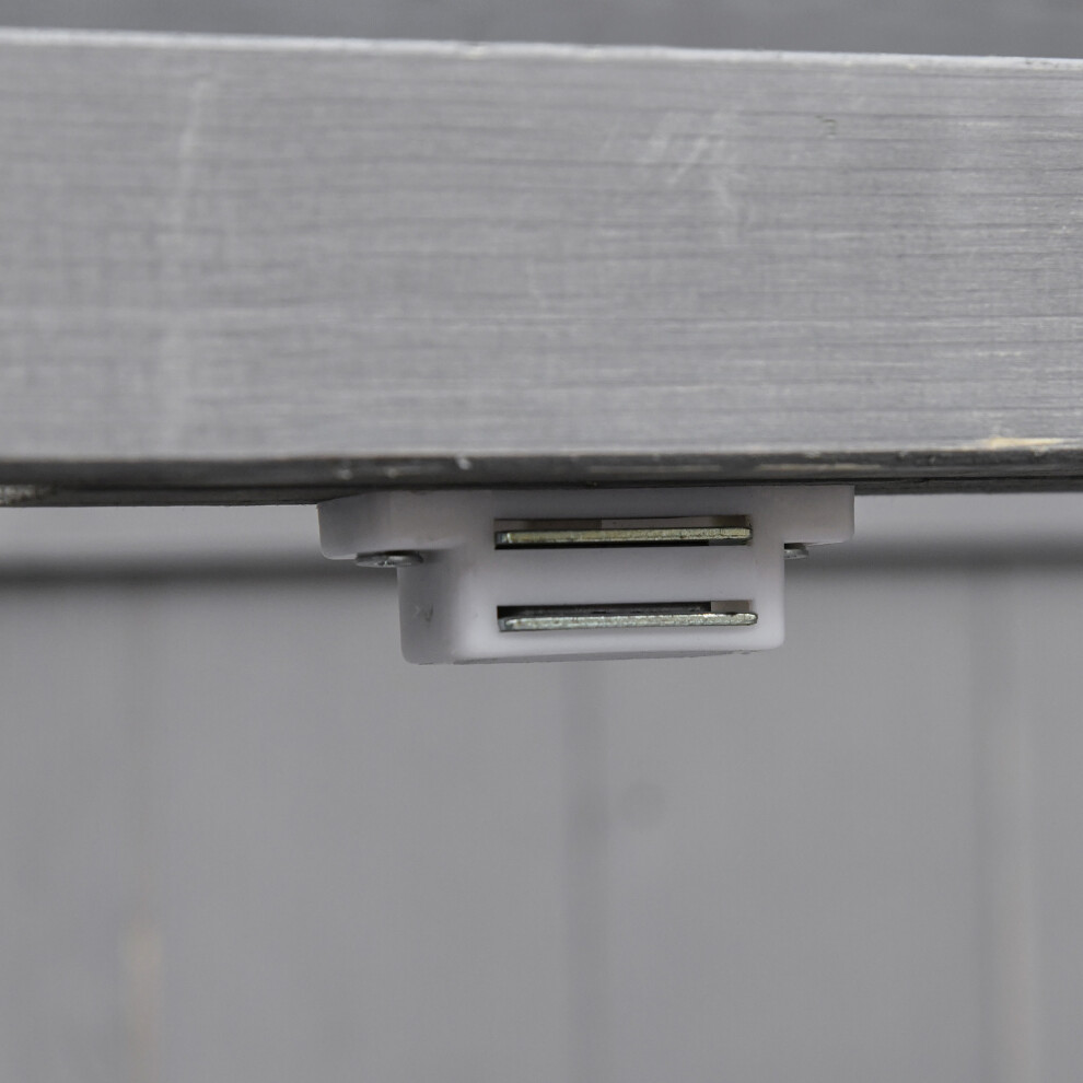 Compact Wooden Garden Shed 74x43x88cm with Hinged Roof Removable Shelf Outdoor Tool Storage Cabinet with Double Doors Grey-image-OPC-PMYTM82-NEW