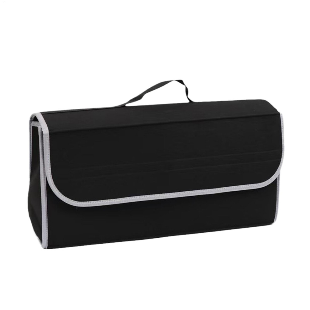 Car Trunk Organiser, Felt Car Boot Storage Bag, Car Tool Bag, 49 X 15 X 23 Cm Black 9067246720025