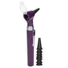 Professional Ear Inspection Otoscope 8 Sizes Earmuffs 3x Zoom - Purple