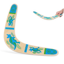 Shaped Wooden Boomerang for Adults Outdoor Flying Lightweight Accurate Returning for Party Games and Exercise Activities
