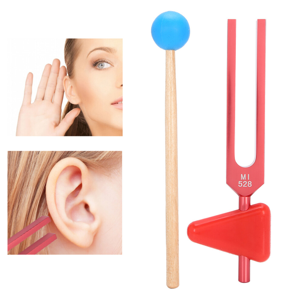 MI528 Aluminum Alloy Tuning Fork 528Hz for Healing Sound Therapy with Hammer