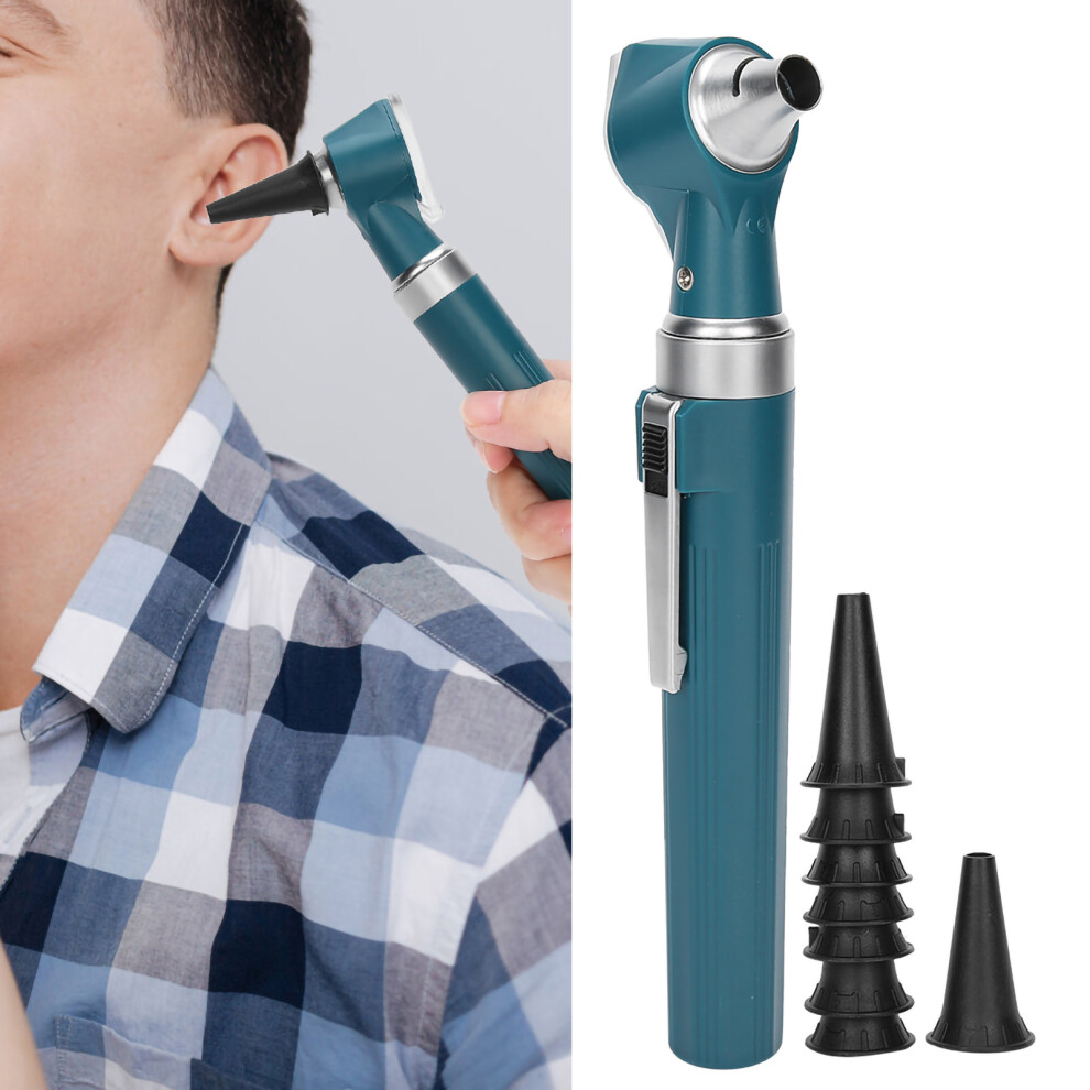 Ear Examination Tool Kit with Otoscope & Endoscope Green Ear Care Set