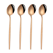 Stilige spiseskjeer, Cromargan bestikksett i rustfritt stål, speilblank finish, komfortabel å holde, null avfall, rustfri, ideell for