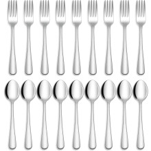 Kraftig bestikk, 18_10 Bestikksett i rustfritt stål Ergonomisk håndtak for uovertruffen eleganse ved middagen, 24 deler