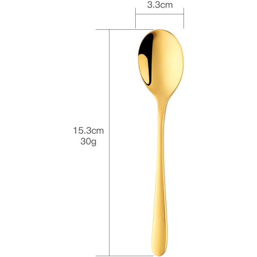 Σκεύη εσπρέσο Gourmet Demitasse, κομψού σχεδιασμού στρογγυλό μίνι κουτάλι ζάχαρης καφέ, 1
