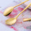 Σκεύη εσπρέσο Gourmet Demitasse, κομψού σχεδιασμού στρογγυλό μίνι κουτάλι ζάχαρης καφέ, 4