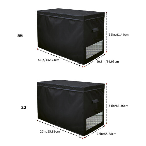 Ventilated Protective Cover for 14-16 CuFt Freezer-56x29.5x36 2