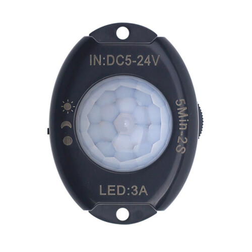 Advanced Human Detection Unit Adjustable Delay Time 3-Black