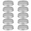 Split-Type Glasgefäß Deckel-Set, 70mm/86mm, Silber/Gold 2