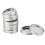 Split-Type Glasgefäß Deckel-Set, 70mm/86mm, Silber/Gold 12