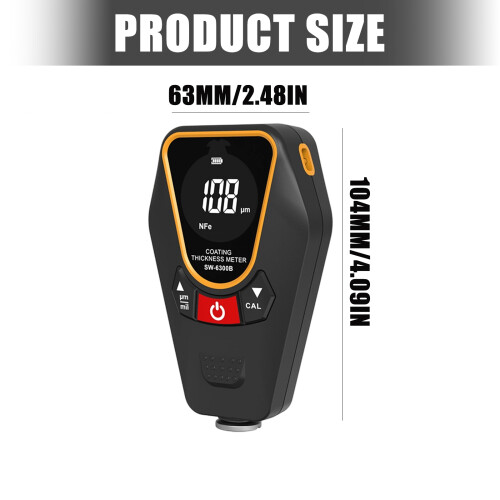 Coating Thickness Meter Gauge for Automotive-Upgraded model 2