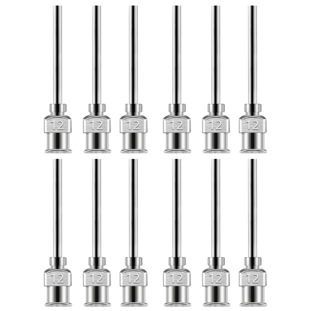 12Pcs 38Mm Dispensing Needle Featuring Smooth Flows And-12G 7695000281530