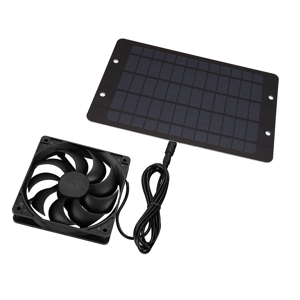 12V 10W Solar Exhaust Fan Waterproof Mini Ventilator-Single Fan 7695000279179