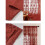 Semi Sheer Window Panel Light Filtering Flower- red 100x250cm 6