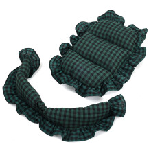 Dog Strollers Mat with Pillow for Winter Warm Travel-Green