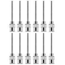 12Pcs High Accuracy Glues Dispensing Needle 38mm Stainless-16G