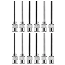 12Pcs 38mm Glues Dispensing Needle Tip Metal Needle-10G