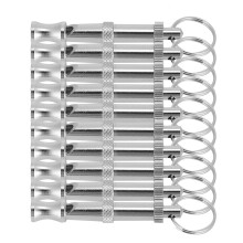 10PCS Stainless Steel Dog Whistle Trainer, Sound Wave, 5.5cm