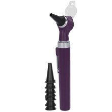 Professional Ear Inspection Otoscope 8 Sizes Earmuffs 3x Zoom - Purple