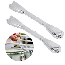 2 Stück Chrom Drum Lugs Snare Hardware Kit 20 cm Länge Silber