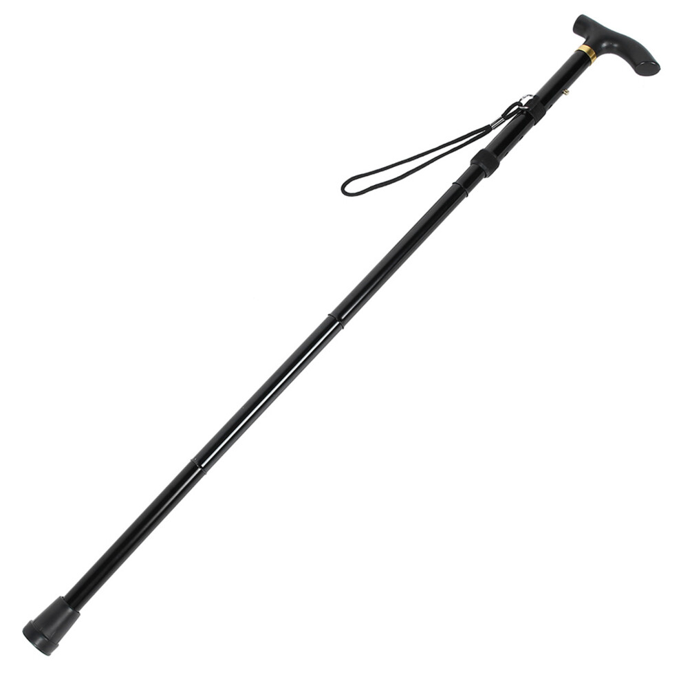 Adjustable Folding Metal Walking Cane Stick Support for Seniors, 85-95cm