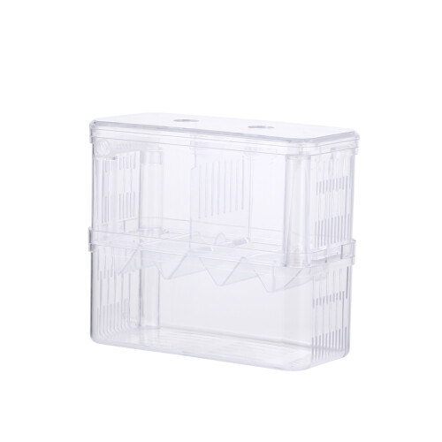 2Stk Transparente DoppelFunktion Schlupfbox Betta Zierfisch Lebensraum