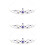3Stk Tiara Hochzeit Braut Krone Haarschmuck 8