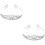 2Stk Flash Diamond Brautschmuck Stirnband Silber 6