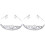 2Stk Flash Diamond Brautschmuck Stirnband Silber 2