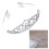 2Stk Flash Diamond Brautschmuck Stirnband Silber 10