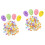 200 Pcs DIY Páscoa Imitação Coloridos 4Cm Para 6