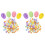 200 Pcs DIY Páscoa Imitação Coloridos 4Cm Para 4