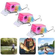 3 Stück Mini-Künstliche Fischwobbler mit scharfen Haken, ABS 4#