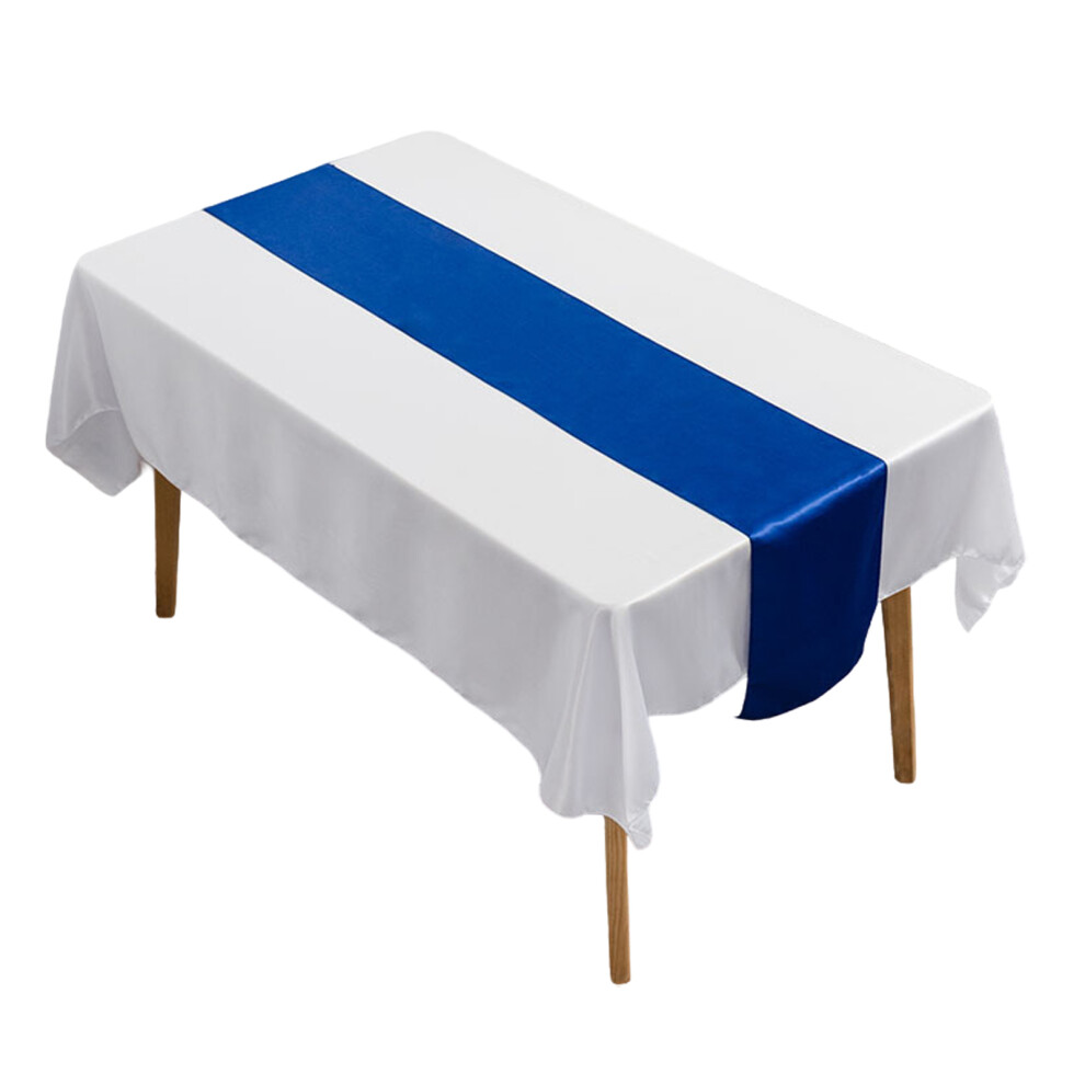 (royal blue, 29cmx275cm) 12 pcs Shiny Table Runner Banquet Christmas Polyester for Sunset-image-OPC-PMYVSQY-NEW