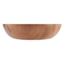 Houten saladeschaal voor fruit, snoep en noten, handgemaakte saladeschalen van acaciahout, natuurlijk, milieuvriendelijk, lichtgewicht en met een