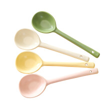 Deep Soup Spoons, Serving Utensils: Ergonomic Handle For Comfort, Heat-Resistant, Space Friendly Design, Durable Melamine Construction, Easy To Clean,