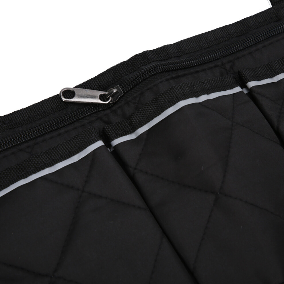 Black Hanging Wheelchair Pouch With Large Capacity And Armrest Storage