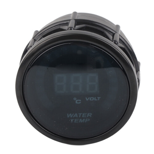Black 52mm Digital Car Water Temp Meter 20‑150C with Sensor 1