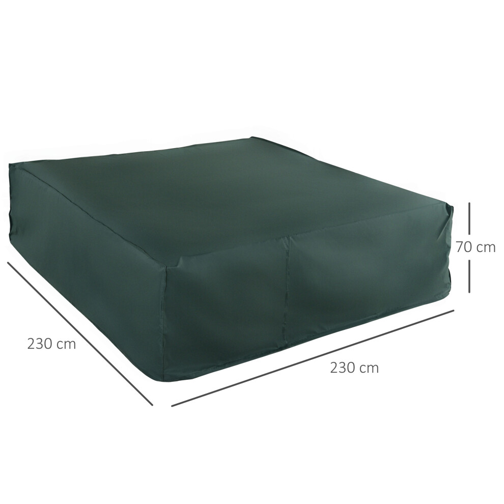 Garden Furniture Cover 600D Oxford Waterproof Square Green 230x230x70cm for Patio & Outdoor Sets-image-OPC-PMYVZBH-NEW